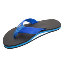 Load image into Gallery viewer, Classic Rubber - Single Layer Soft Top 3/4" EVA Rubber Filled Nylon Strap BLUE BLACK