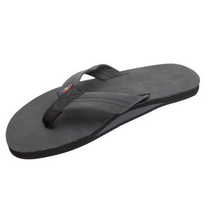 Single Layer Premier Leather with Arch Support BLACK