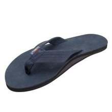 Load image into Gallery viewer, Single Layer Premier Leather with Arch Support NAVY
